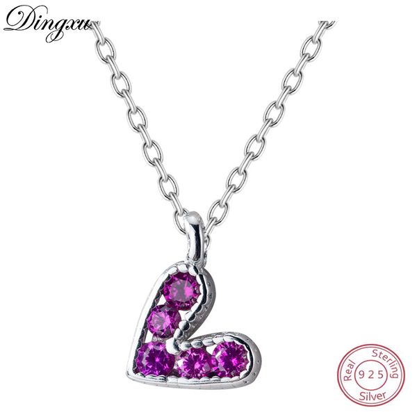 dingxu 925 sterling silver classic luxury love purple heart shape pendant necklace with zircon for woman girls lady
dingxu 925 sterling silver classic luxury love purple heart shape pendant necklace with zircon for woman girls lady