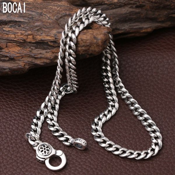 925 pure silver necklace 9mm for men fashion trend jewelry cherry blossom personality thai silver necklace men's
925 pure silver necklace 9mm for men fashion trend jewelry cherry blossom personality thai silver necklace men's