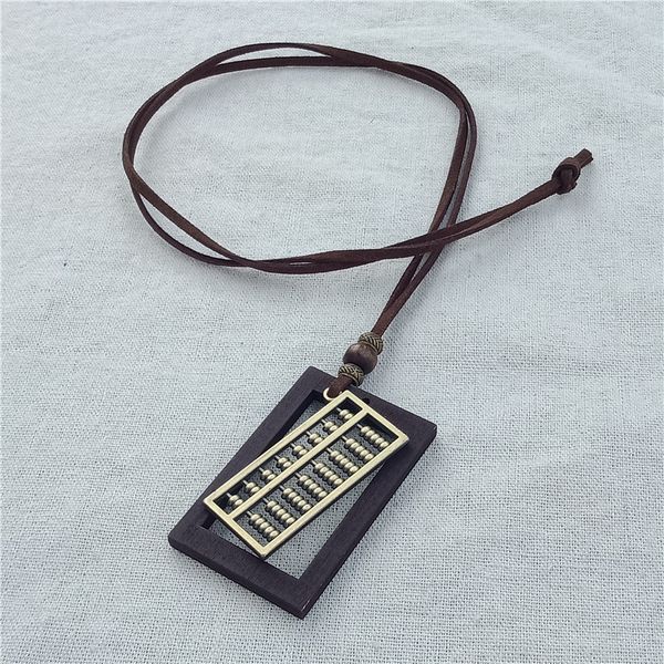 korea girl vintage ornament geometry wooden alloy wishful abacus pendant sweater necklace for women simple jewelry accessories, Silver
korea girl vintage ornament geometry wooden alloy wishful abacus pendant sweater necklace for women simple jewelry accessories, Silver