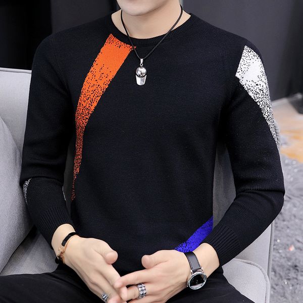 2019 new autumn winter soft and warm sweater men long sleeve slim fit handsome pullover men men's knitted sweaters, White;black
2019 new autumn winter soft and warm sweater men long sleeve slim fit handsome pullover men men's knitted sweaters, White;black