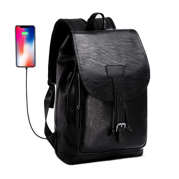 casual men's backpack usb charge male bag large pu leather backpacks waterproof school bags soft handle travel backpack for man
casual men's backpack usb charge male bag large pu leather backpacks waterproof school bags soft handle travel backpack for man