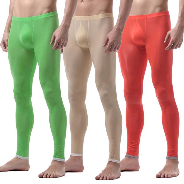 new men long johns warm pants thin section nylon transparent underwear men tight legging long johns, Black;white
new men long johns warm pants thin section nylon transparent underwear men tight legging long johns, Black;white