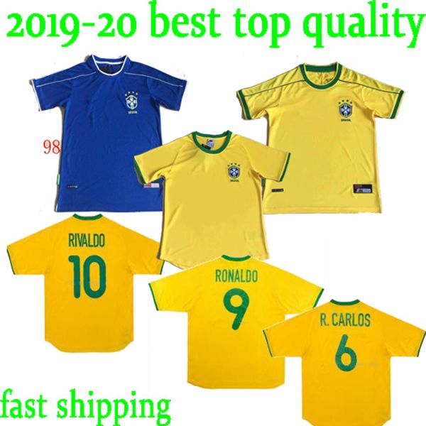 1994 1998 2000 2002 classic brazil retro soccer jerseys ronaldo rivaldo ronaldinho football shirt r.carlos bebeto romario camisa de futebol, Black;yellow
1994 1998 2000 2002 classic brazil retro soccer jerseys ronaldo rivaldo ronaldinho football shirt r.carlos bebeto romario camisa de futebol, Black;yellow