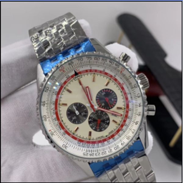 navitimer вращающийся ободок круглый циферблат красный руки мужские часы кварцевый хронограф хронометр 46 часы slide rule маркировка наручны, Slivery;brown
navitimer вращающийся ободок круглый циферблат красный руки мужские часы кварцевый хронограф хронометр 46 часы slide rule маркировка наручны, Slivery;brown