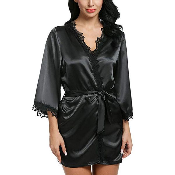 2019 women robe silk satin robes bride gown kimono robe ladies long sleeve autumn costume femme clothes casual hot, Black;red
2019 women robe silk satin robes bride gown kimono robe ladies long sleeve autumn costume femme clothes casual hot, Black;red