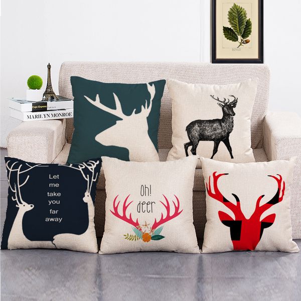 vintage minimalist elk deers linen pillow cover cases sofa waist throw cushion cover home car decor 45cm*45cm
vintage minimalist elk deers linen pillow cover cases sofa waist throw cushion cover home car decor 45cm*45cm
