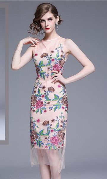 crew neck sleeveless flora embroidered gauze dress women lace dresses street style dresses summer sheath knee-length sleeveless, Black;pink
crew neck sleeveless flora embroidered gauze dress women lace dresses street style dresses summer sheath knee-length sleeveless, Black;pink