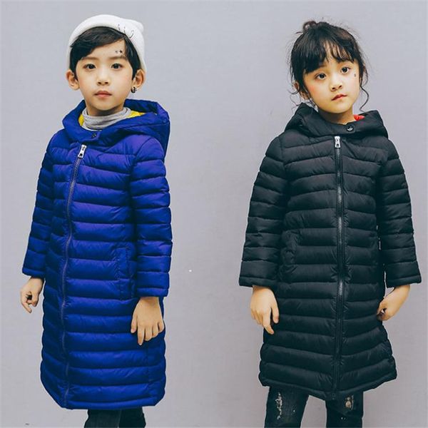 long children down coat hooded zipper snowsuit thick and warm winter clothes for children, Blue;gray
long children down coat hooded zipper snowsuit thick and warm winter clothes for children, Blue;gray