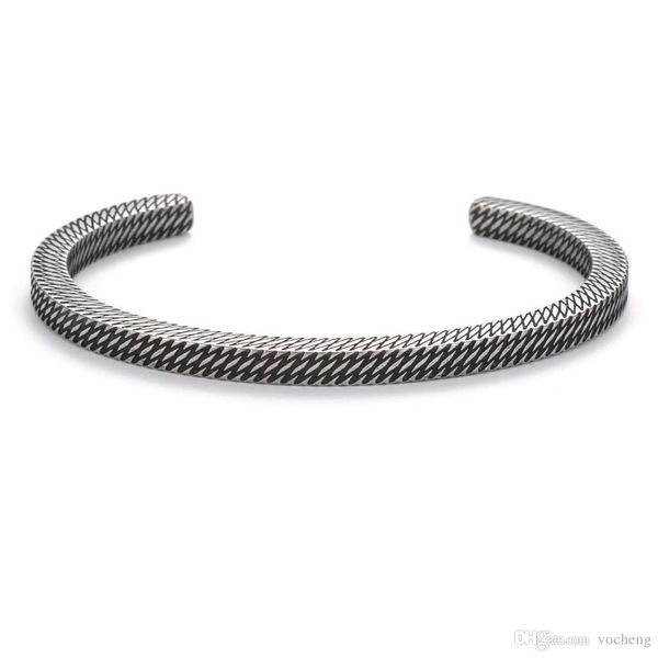 retro style titanium steel men bangles couple cuff open bangles jewelry viking bracelets gift for father ss-106, Black
retro style titanium steel men bangles couple cuff open bangles jewelry viking bracelets gift for father ss-106, Black