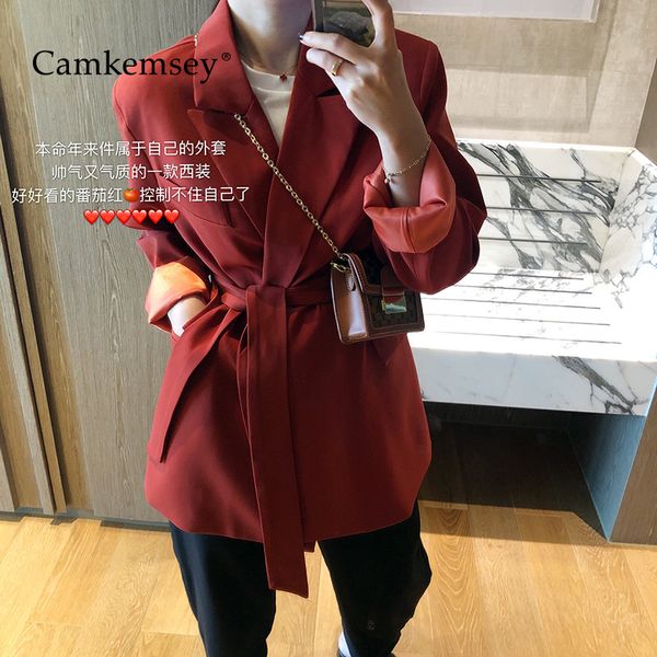 camkemsey office lady korean leisure blazer jackets 2020 spring autumn adjustable waistband casual cardigan suit coats, White;black
camkemsey office lady korean leisure blazer jackets 2020 spring autumn adjustable waistband casual cardigan suit coats, White;black