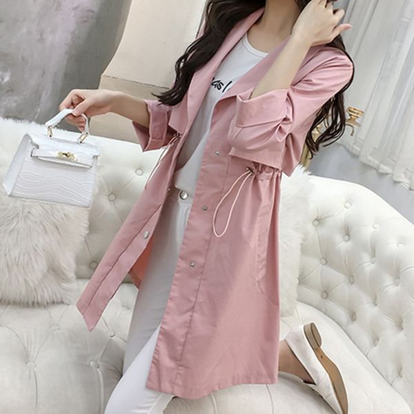 female korean slim coat windbreaker women fashion long sleeve jacket casual turn-down collar single-breasted jacket abrigo mujer, Black;brown
female korean slim coat windbreaker women fashion long sleeve jacket casual turn-down collar single-breasted jacket abrigo mujer, Black;brown