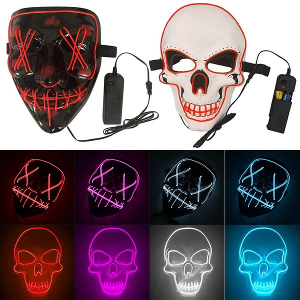 halloween party led mask el wire light up neon masquerade masks cosplay costume maske glowing horror skull purge masque dj party
halloween party led mask el wire light up neon masquerade masks cosplay costume maske glowing horror skull purge masque dj party