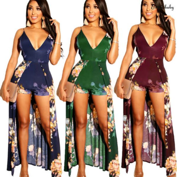 2019 women's floral playsuit club party split maxi long new summer beach jumpsuit romper pullover, Black;white
2019 women's floral playsuit club party split maxi long new summer beach jumpsuit romper pullover, Black;white