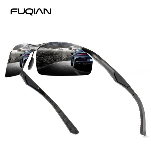 fuqian 2019 aluminum magnesium sports polarized men sunglasses rimless male sun glasses outdoor goggle uv400, White;black
fuqian 2019 aluminum magnesium sports polarized men sunglasses rimless male sun glasses outdoor goggle uv400, White;black