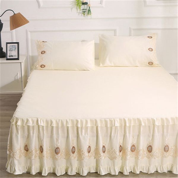 cilected new bed cover lace bed skirt single piece with 2 pillowcases ruffle lace skirt non-slip princess protective cover
cilected new bed cover lace bed skirt single piece with 2 pillowcases ruffle lace skirt non-slip princess protective cover
