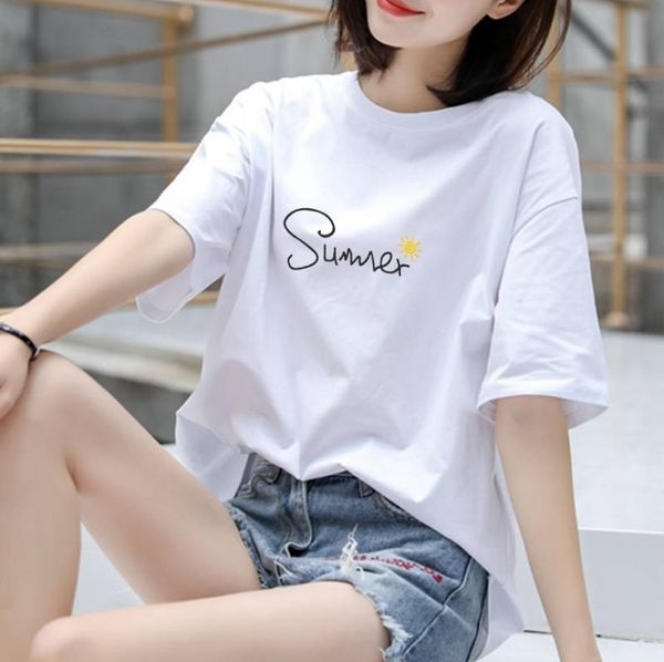 pure cotton white short-sleeved female 2020 white t-shirt female loose simple inner-fitting t-shirt ins fashion
pure cotton white short-sleeved female 2020 white t-shirt female loose simple inner-fitting t-shirt ins fashion