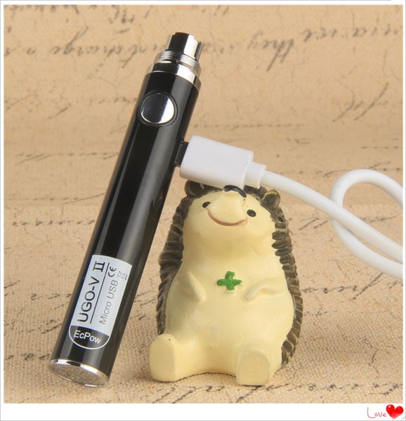 Аутентичные UGO-V II 510 Резьба Аккумулятор 100% Качество Evod eGo Micro USB Сквозные Vape Батареи С USB Зарядным Устройством Для Стеклянных Vape Картриджей
Аутентичные UGO-V II 510 Резьба Аккумулятор 100% Качество Evod eGo Micro USB Сквозные Vape Батареи С USB Зарядным Устройством Для Стеклянных Vape Картриджей