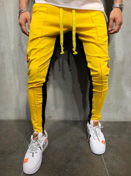 men s designer pants muscle brothers color matching hip hop small feet men's tether casual sweatpants, Black
men s designer pants muscle brothers color matching hip hop small feet men's tether casual sweatpants, Black