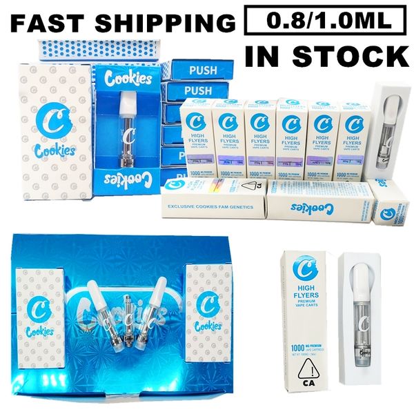 Cookies Push High Flyers Disposable Vape Carts 510 Thread Cartridges Ceramic Coil Empty Vapes Cartridge 0.8ml 1.0ml Atomizers In Stock
Cookies Push High Flyers Disposable Vape Carts 510 Thread Cartridges Ceramic Coil Empty Vapes Cartridge 0.8ml 1.0ml Atomizers In Stock