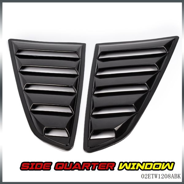pair black side window 1/4 scoop louver cover for mustang 2015-2017 
pair black side window 1/4 scoop louver cover for mustang 2015-2017
