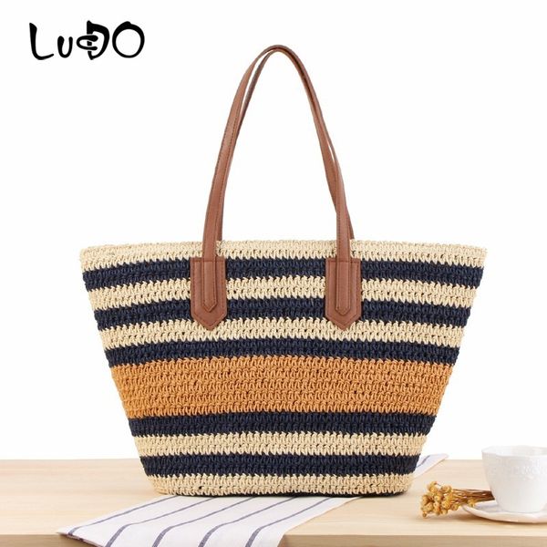 lucdo korean ins sen holiday vacation woven beach leisure bag new striped shoulder straw bag women summer travel beach tote
lucdo korean ins sen holiday vacation woven beach leisure bag new striped shoulder straw bag women summer travel beach tote