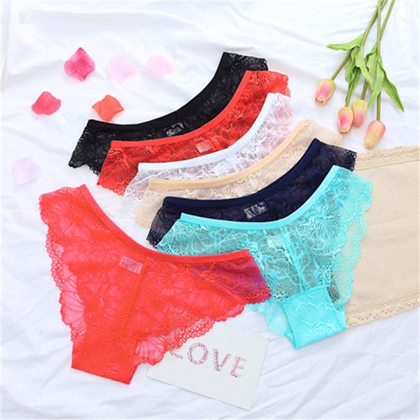 6 colors lace briefs for women shorts panties low waist underwear see-through, Black;pink
6 colors lace briefs for women shorts panties low waist underwear see-through, Black;pink