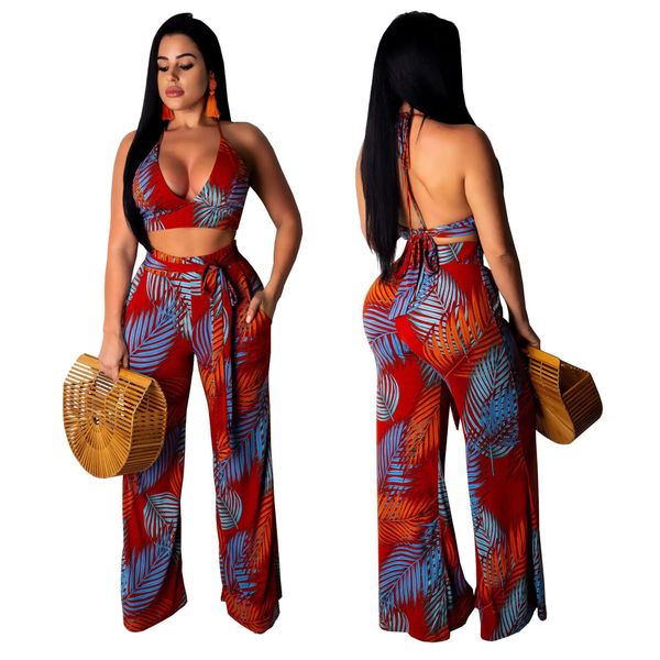 summer women 2 piece set printed backless short high waist wide leg pants hollow out set beach style, White
summer women 2 piece set printed backless short high waist wide leg pants hollow out set beach style, White
