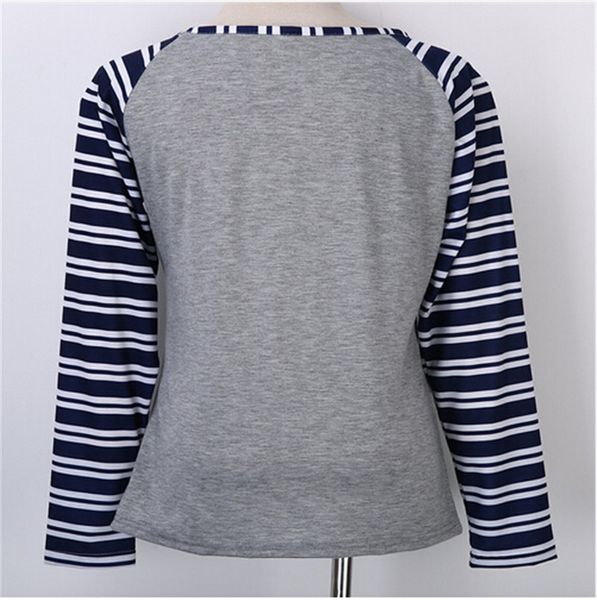 stylish women clothes casual long sleeve pullover round neck shirts striped cotton geometry tee, White
stylish women clothes casual long sleeve pullover round neck shirts striped cotton geometry tee, White
