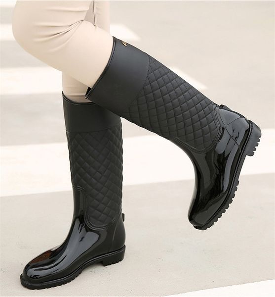 autumn shoes woman waterproof pvc rainboots outdoor rainy shoes spring knee high boots water casual rain boots botas mujer, Black
autumn shoes woman waterproof pvc rainboots outdoor rainy shoes spring knee high boots water casual rain boots botas mujer, Black