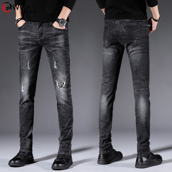 men's jeans wwkk 2021 stylishcasual straight slim for men s long pants male large size 34 36, Blue
men's jeans wwkk 2021 stylishcasual straight slim for men s long pants male large size 34 36, Blue