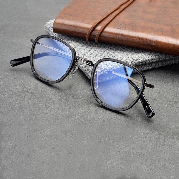 hand-made titanium acetate eyeglasses optical prescription square glasses frame for men women lightweight oculos de grau, Black
hand-made titanium acetate eyeglasses optical prescription square glasses frame for men women lightweight oculos de grau, Black