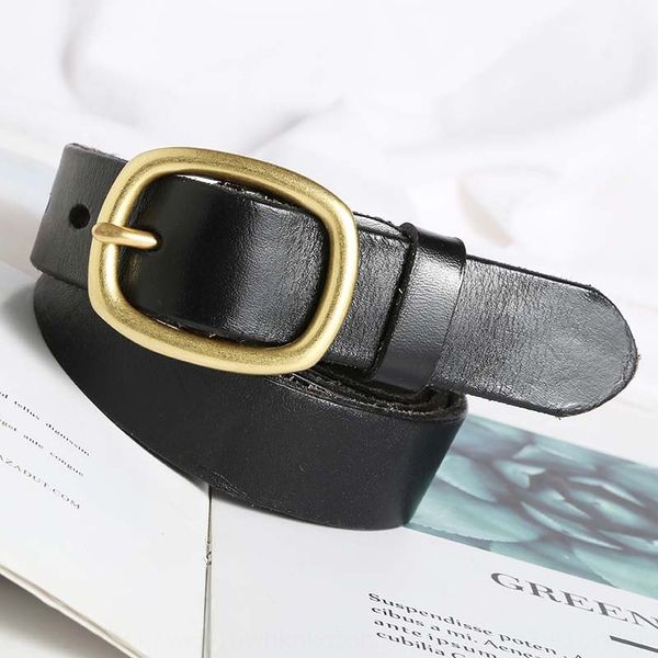 men's and women's head layer and jeans pure copper pin buckle belt casual neutral couple jeans belt, Black;brown
men's and women's head layer and jeans pure copper pin buckle belt casual neutral couple jeans belt, Black;brown