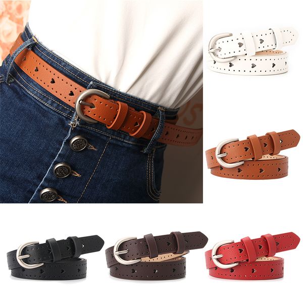 105cm metal pin buckle female belts black white brown leather women belts heart hollow girls jeans pants ceinture femme, Black;brown
105cm metal pin buckle female belts black white brown leather women belts heart hollow girls jeans pants ceinture femme, Black;brown