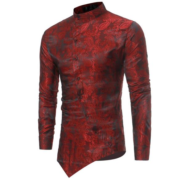 irregular hem man shirt design men's casual arc-shaped single-breasted invisible pattern long sleeve dark business shirt cs16, White;black
irregular hem man shirt design men's casual arc-shaped single-breasted invisible pattern long sleeve dark business shirt cs16, White;black