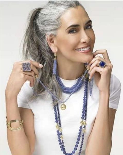 silky straight granny grey two tone natural blend silver grey salt and pepper human hair ponytail hairpiece easy wearing pony tail gray hair, Black
silky straight granny grey two tone natural blend silver grey salt and pepper human hair ponytail hairpiece easy wearing pony tail gray hair, Black