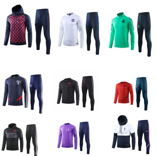 men/sport outdoors madrid apparel athletic soccer football running wear tracksuits 2019 2020 new run training sets uniforms, Black;blue
men/sport outdoors madrid apparel athletic soccer football running wear tracksuits 2019 2020 new run training sets uniforms, Black;blue