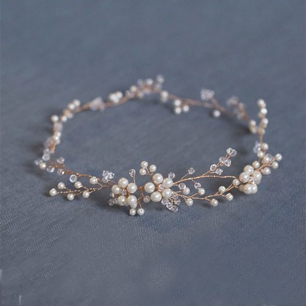 fashion floral gold bridal hair accessories handmade pearl hair jewelry wedding accessories headband women headpiece, White;golden
fashion floral gold bridal hair accessories handmade pearl hair jewelry wedding accessories headband women headpiece, White;golden