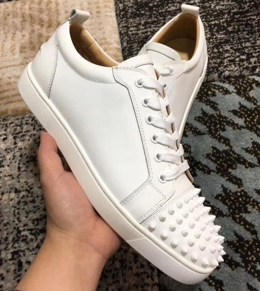 fashion designer brand studs toe junior low sneakers flats man red bottom shoes for men,women party lovers white leather spikes sneakers, Black
fashion designer brand studs toe junior low sneakers flats man red bottom shoes for men,women party lovers white leather spikes sneakers, Black