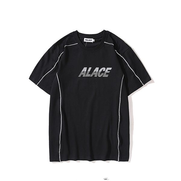 2020 new designer t-shirt trendy summer men's short sleeve cotton sleeve half t-shirt round neck trend youth shirt reflective splicing, White;black
2020 new designer t-shirt trendy summer men's short sleeve cotton sleeve half t-shirt round neck trend youth shirt reflective splicing, White;black