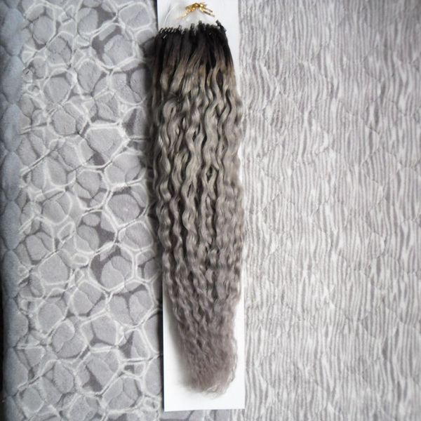 kinky curly micro loop human hair extensions 100% remy human extensions 100g ring links human hair silver grey, Black
kinky curly micro loop human hair extensions 100% remy human extensions 100g ring links human hair silver grey, Black