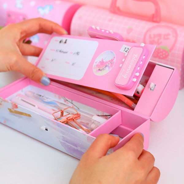 creative pencil box multifunctional with code lock large capacity pencil cases for boys girls school stationery portable
creative pencil box multifunctional with code lock large capacity pencil cases for boys girls school stationery portable