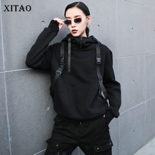 xitao black pleated hoodies fashion new 2019 winter full sleeve pocket hooded collar elegant small fresh casual hoodies xj2864
xitao black pleated hoodies fashion new 2019 winter full sleeve pocket hooded collar elegant small fresh casual hoodies xj2864