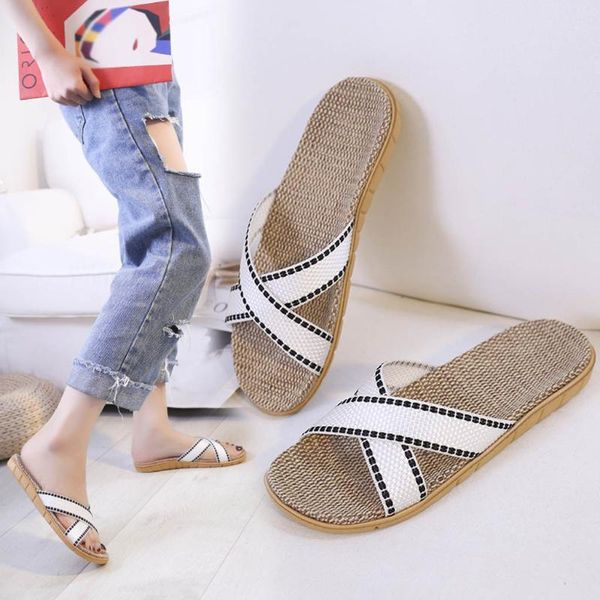 sagace summer flax home slippers women beach flip flops non-slip house slides female family slippers casual indoor shoes women, Black
sagace summer flax home slippers women beach flip flops non-slip house slides female family slippers casual indoor shoes women, Black