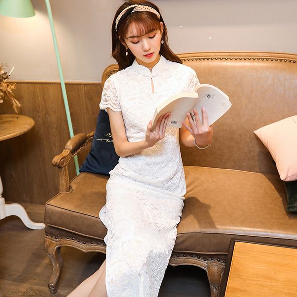 ethnic clothing plus size 3xl 2021 chinese women lace qipao hight split cheongsam mandarin collar dress elegant lady party, Red
ethnic clothing plus size 3xl 2021 chinese women lace qipao hight split cheongsam mandarin collar dress elegant lady party, Red