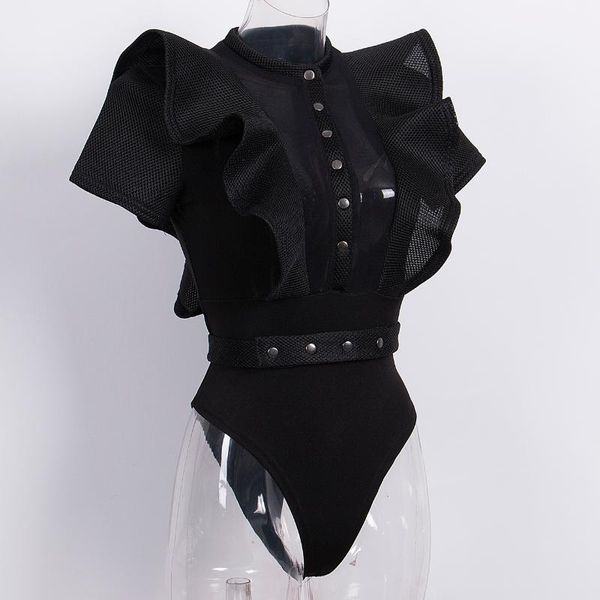 women female ladies clubwear playsuit bodycon party jumpsuit bodysuit ruffle shortsleeve see-through summer clothes, White
women female ladies clubwear playsuit bodycon party jumpsuit bodysuit ruffle shortsleeve see-through summer clothes, White