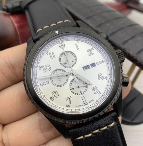 navitimer 1884 quartz chronograph mens watches arabic numerals white dial day date calendar watch pilots and aviation fans wristwatches, Slivery;brown
navitimer 1884 quartz chronograph mens watches arabic numerals white dial day date calendar watch pilots and aviation fans wristwatches, Slivery;brown