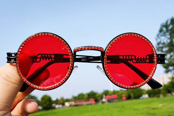 2020 sunglasses vintage diamond small round women brand designer fashion steampunk colorful rhinestone shades uv400 oculos ch01, Blue
2020 sunglasses vintage diamond small round women brand designer fashion steampunk colorful rhinestone shades uv400 oculos ch01, Blue