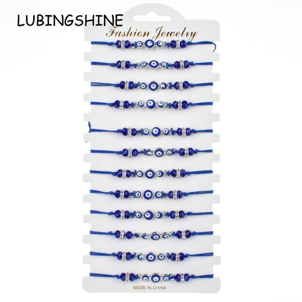 couples women 12pcs/sets blue turkish evil eye charms bracelets crystal bead adjustable rope chain anklets child girl jewelry, Golden;silver
couples women 12pcs/sets blue turkish evil eye charms bracelets crystal bead adjustable rope chain anklets child girl jewelry, Golden;silver