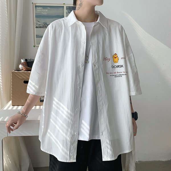 men's casual shirts fashion 2021 summer short sleeve men shirt plus size loose 100% cotton solid blouse clothing 5xl- 3colors, White;black
men's casual shirts fashion 2021 summer short sleeve men shirt plus size loose 100% cotton solid blouse clothing 5xl- 3colors, White;black