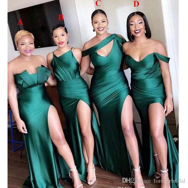 2020 plus size mermaid bridesmaid dresses high split sleeveless wedding dresses floor length party vestidos de fiesta, White;pink
2020 plus size mermaid bridesmaid dresses high split sleeveless wedding dresses floor length party vestidos de fiesta, White;pink